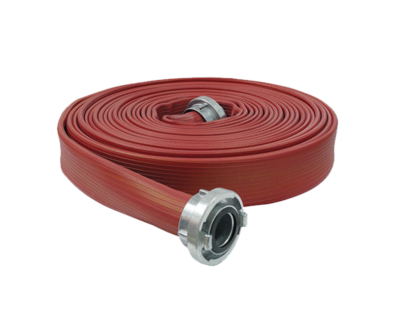 Rubber Covered Fire Hose Protects Water Supply